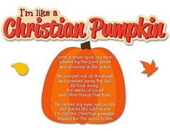 Like a Christian Pumpkin Religious Fall Scarecrow Scene Bulletin Board Set #052