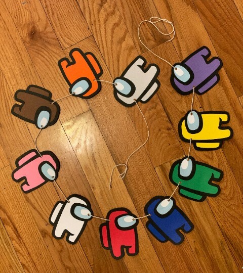 Among Us Birthday Party Garland