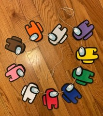 Among Us Birthday Party Garland