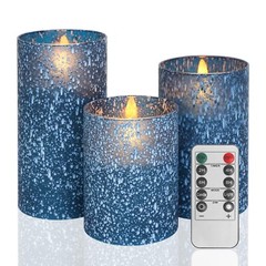 Flameless Candles with Remote – Battery Operated Candles with Timer, Flickeri…
