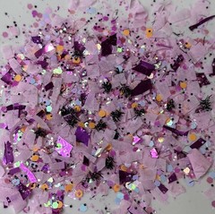 Unique Pink Confetti Glitter Pastel Orange Sparkle custom Paper Bling Girly