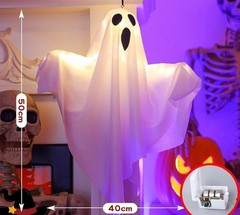 Halloween Glowing Ghost Light Outdoor Decor Garden Prop Party Home Hanging Decor