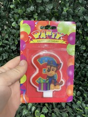NEW Paw Patrol Birthday Cake Candle 3 YO Kids Party Decorations – Fast Shipping!