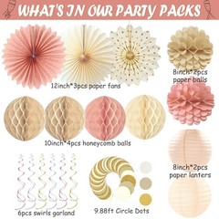 Boho Pink Bridal Shower Decorations, Champagne-Gold Bride To Be Banner Bachel…