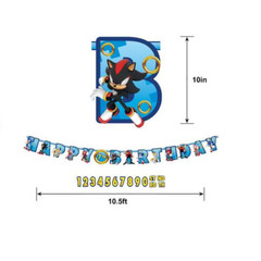 Sonic The Hedgehog Birthday Party Banner Jumbo Personalize Any Age Knuckles