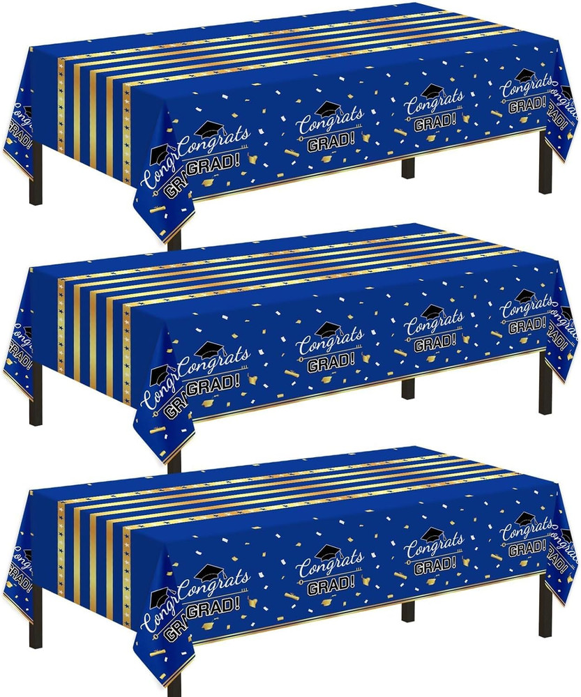 3 Pack Graduation Tablecloth,Graduation Decorations Class of 2026 Graduation Par