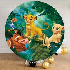 Popular Round Panel Lion King Simba Backdrop Birthday Party Photo background