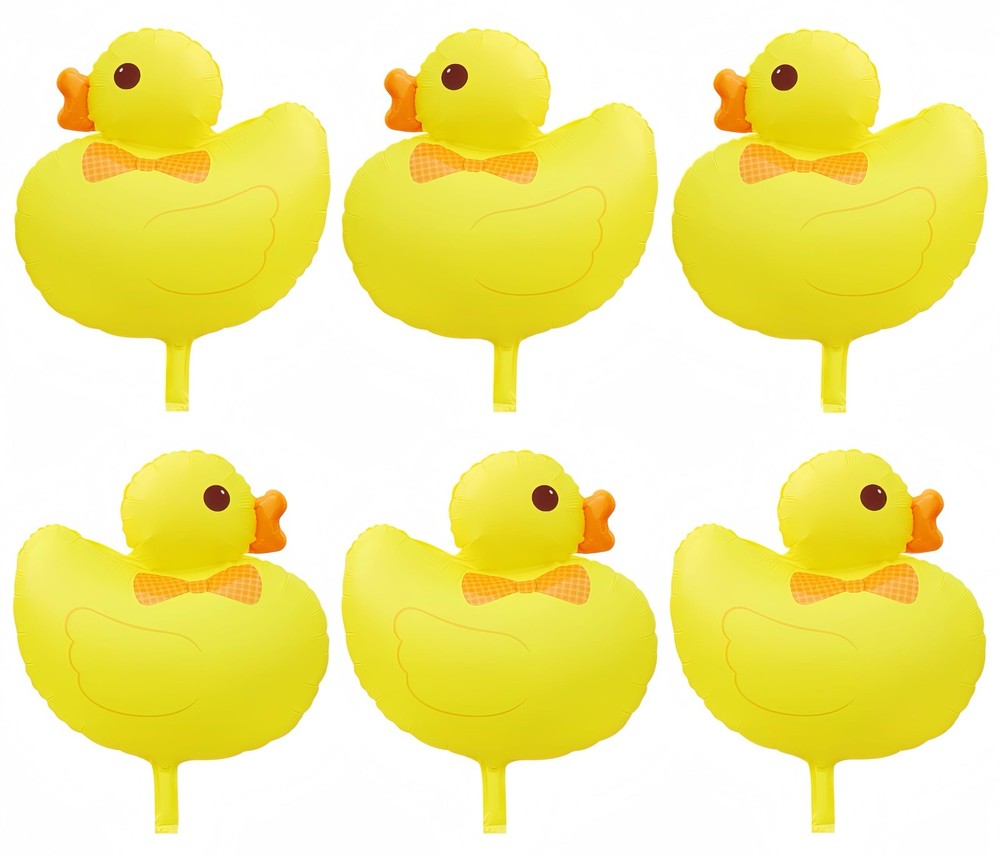 6Pcs Duck Balloon/Duck Foil Balloon for Baby Shower Party Decoration/Duck Far…