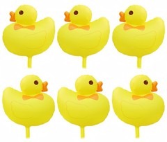 6Pcs Duck Balloon/Duck Foil Balloon for Baby Shower Party Decoration/Duck Far…