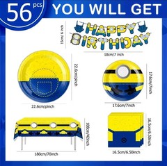 Minions Party Theme Decorations Supplies