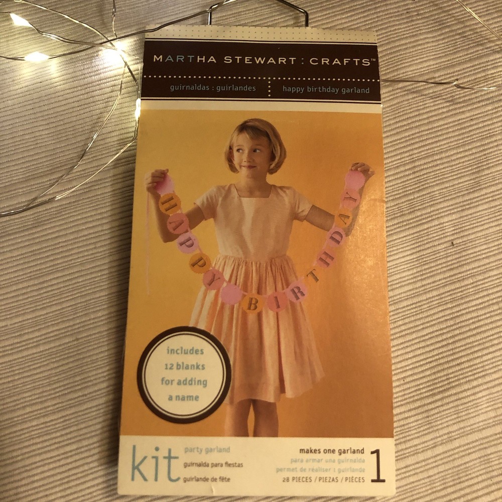 Martha Stewart Crafts Happy Birthday Garland New In Package