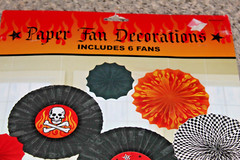 Rock On Heavy Metal Themed Party Printed Paper Fan Assortment Decoration 6 Fans