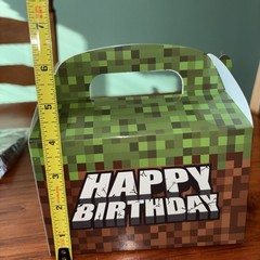 Set Of 12 Birthday Gift Boxes Pixel Minecraft-like Great for part favors.