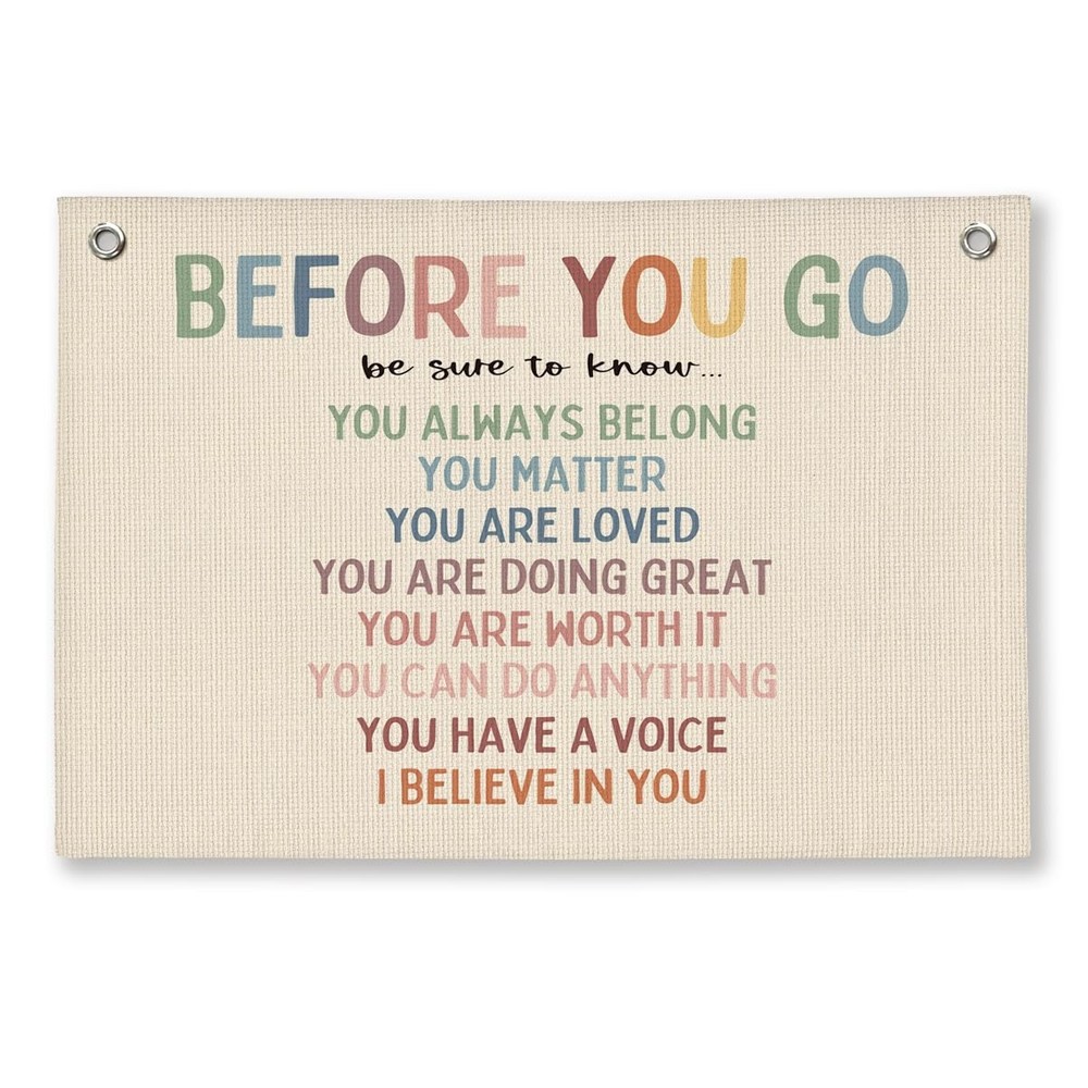 Positive Affirmations Inspirational Wall Art Decor, Therapist Nurse Office Si…