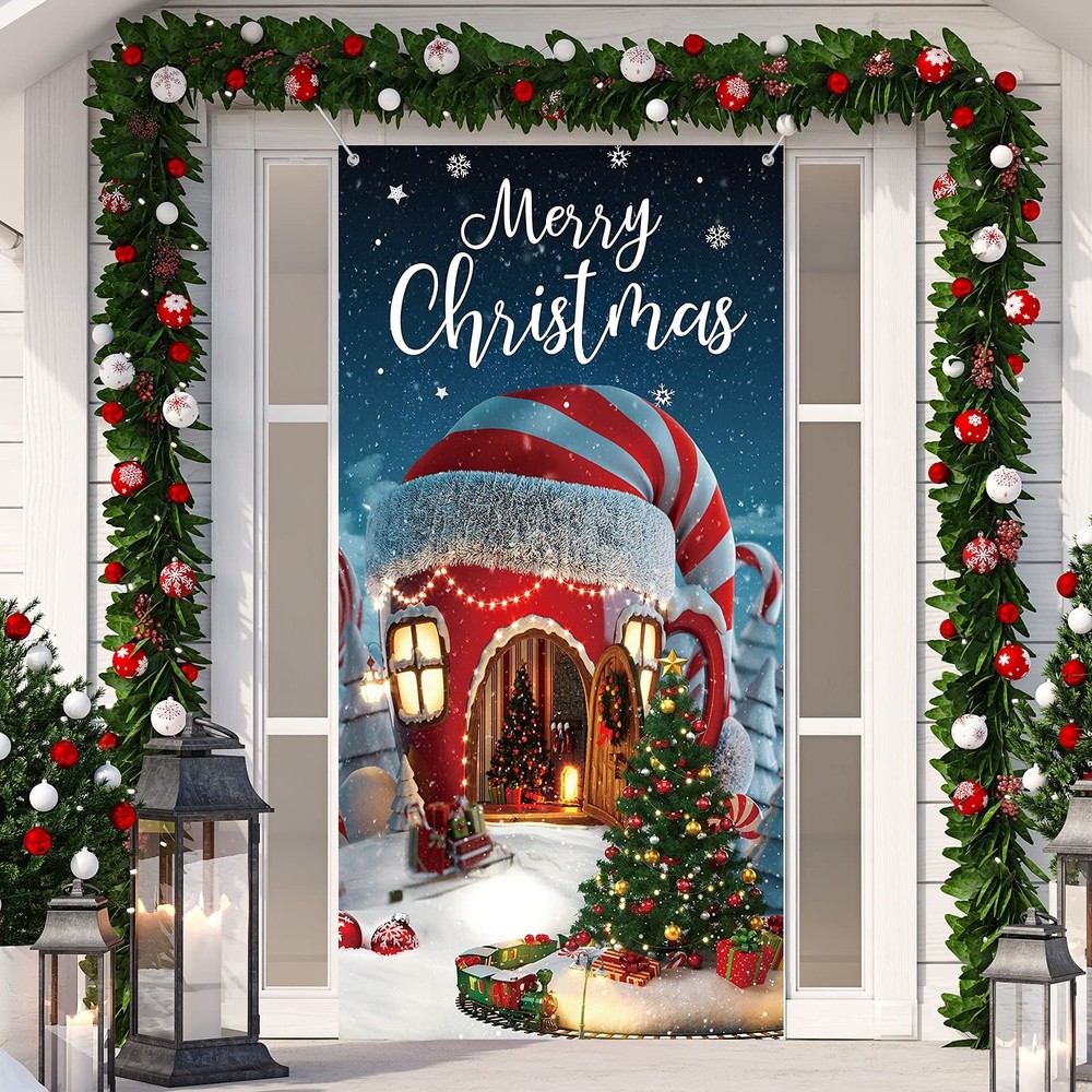 Irenare Christmas Decorations Merry 70.9 x 35.4 inches, Multicolor