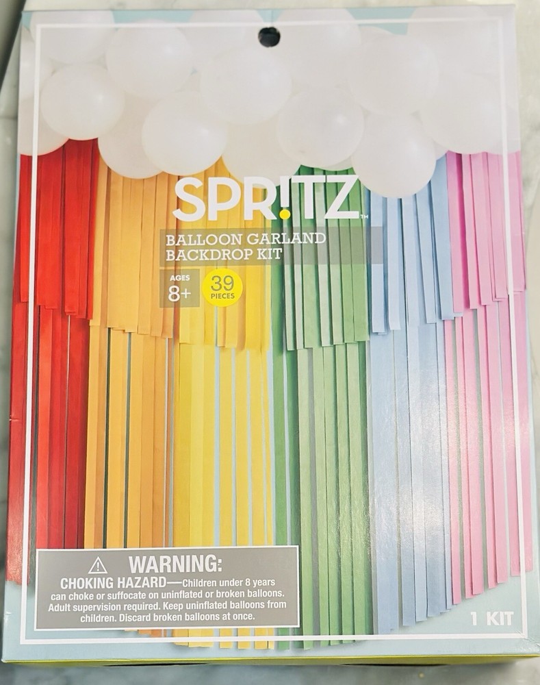 TARGET Spritz BALLOON GARLAND DECOR KIT Rainbow Tier Backdrop PARTY DECOR 39 Pc.