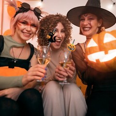 25Pcs Drinking Straws Halloween Charms Straws Gathering Paper Straws Themed