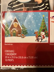 NWT Holiday Time Christmas + New Years Photo Booth Kits- 1 Backdrop, 20 Props