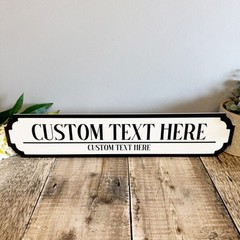 Personalised Road Sign | Custom Text Street Sign, Custom Name Plaque