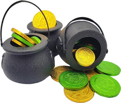 Black Candy Cauldron Kettles, Party Decoration Supplies, St. Patrick’S 3″ Inches