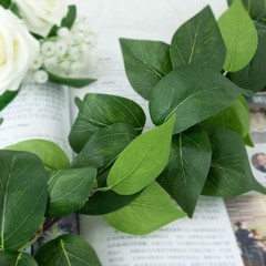 3 Strands Artificial Vines Kit, 71″ Silk Eucalyptus Ivy Garland Green Leaves