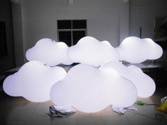 9.84FT PVC Inflatable Cloud Balloons Indoor Hanging Decoration for Party Event