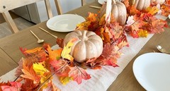 3 Pack Fall Leaf Garland, Hanging Fall Vines Autumn Garland Artificial Maple
