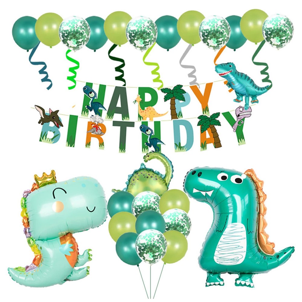 Dinosaur Birthday Decorations Cute Dinosaur Balloon Dino Party Supplies Happy…