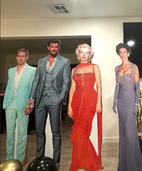 Custom Hollywood celebrity cutouts 6ft, Party decor