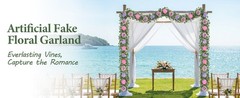 6 FT Artificial Flower Garland Real Touch Fake Pink Floral Rose Peony Garland