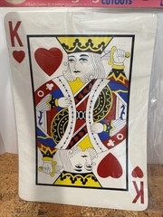 Beistle 17 1/2″ Playing Card Cutouts; 4 Pack 55354 Ace, King, Queen, Jack 1982