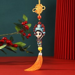 Chinese Peking Opera Character Knot Hanging Pendant Gift Specialty Ethnic Crafts