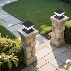 IP65 Rated Solar Post Cap Light for Patio Borders and Gate Pillars Outdoor Use
