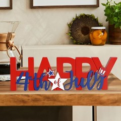 Eye-Catching Tabletop Wooden Sign – Celebrate Independence Day in Style
