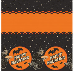 Beistle Halloween Table Cover _ Witch _ Happy Haunting _ Party Decor_Oh What Fun