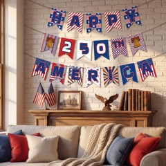 250th Anniversary Decorations 250 Year USA Anniversary Banner | America 250t…