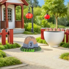 4 Pcs Tombstone Statue Memorial Marker Grave Decorations Fish Tank Tombstones