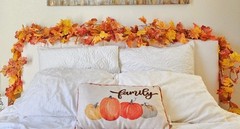 3 Pack Fall Leaf Garland, Hanging Fall Vines Autumn Garland Artificial Maple