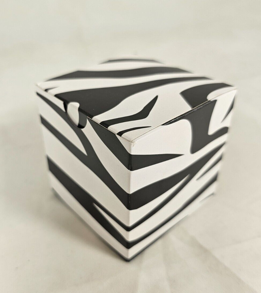 Small Gift Cubes Boxes for Party Favors 3.25″x3.25″ Zebra Table Decor