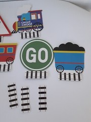 Trains Birthday Party Buffet Table Name Place Cards 6 Ct