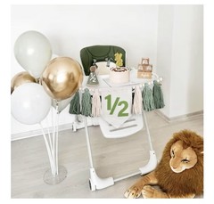 1/2 Birthday Boy Half Birthday Decorations High Chair Banner, 6 Month Tassel …