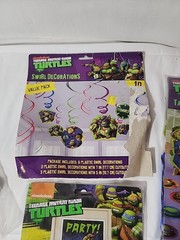 Ninja Turtle Party Decorations Ceterpiece Swirl Decorations Dorr Poster,banner