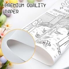 Giant Easter Coloring Posters for Kids – 2PCS 35″ x 31″ Paper Coloring Banner…