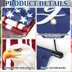 Vivid Independence Day Welcome Banner 70.8″L x 11.8″W – Durable Polyester Design