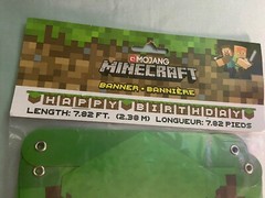 Minecraft “Happy Birthday” Banner. 7 Foot Long. Brand New