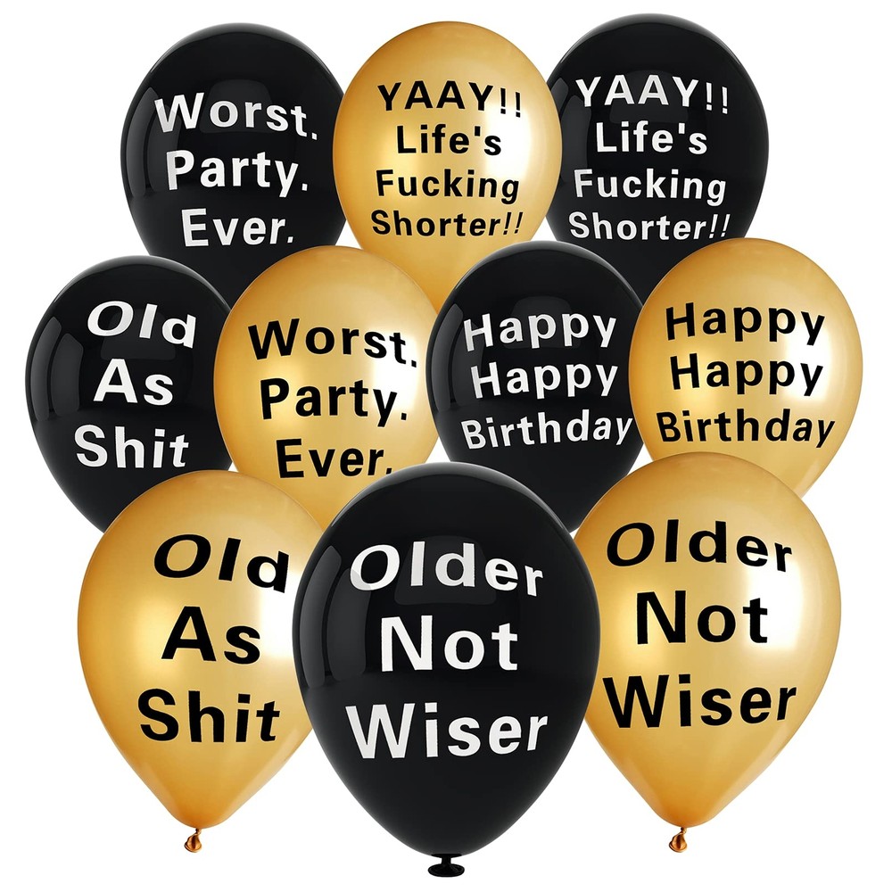 10 Pcs Abusive Balloons Funny Abusive Birthday Party Balloons Cute Offensive