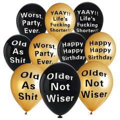 10 Pcs Abusive Balloons Funny Abusive Birthday Party Balloons Cute Offensive