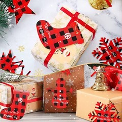 120PC Christmas Tag Red Greeting box Cards Xmas New Year Gifts Fantasy DIY Decor