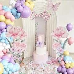 Pastel Rainbow Easter Balloon Garland Arch Kit, 144Pcs Macaron Easter Spring …