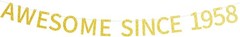 Awesome Since 1958 Banner Pre-strung Happy 68th Birthday Banner Gold Glittery…